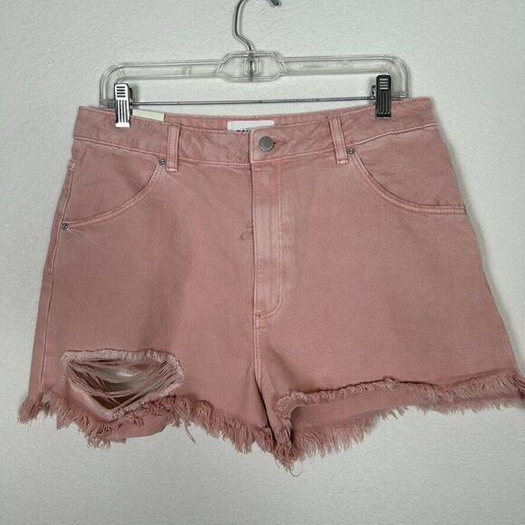 Rolla's Womens Sz 31 Dusters High Rise Slim Distressed Cowgirl Festival cut offs - Picture 1 of 11